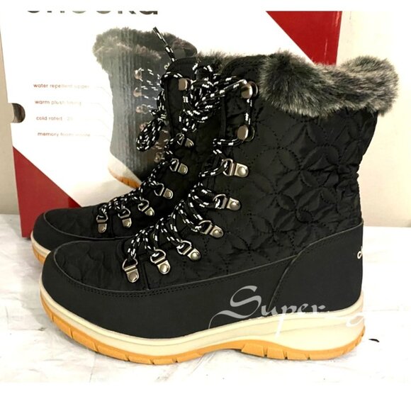 NEW Chooka Women's Belltown Mid Faux Fur Insulated Winter Snow Boots - Picture 3 of 7